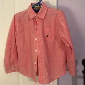 Toddler boys checked Nautica shirt